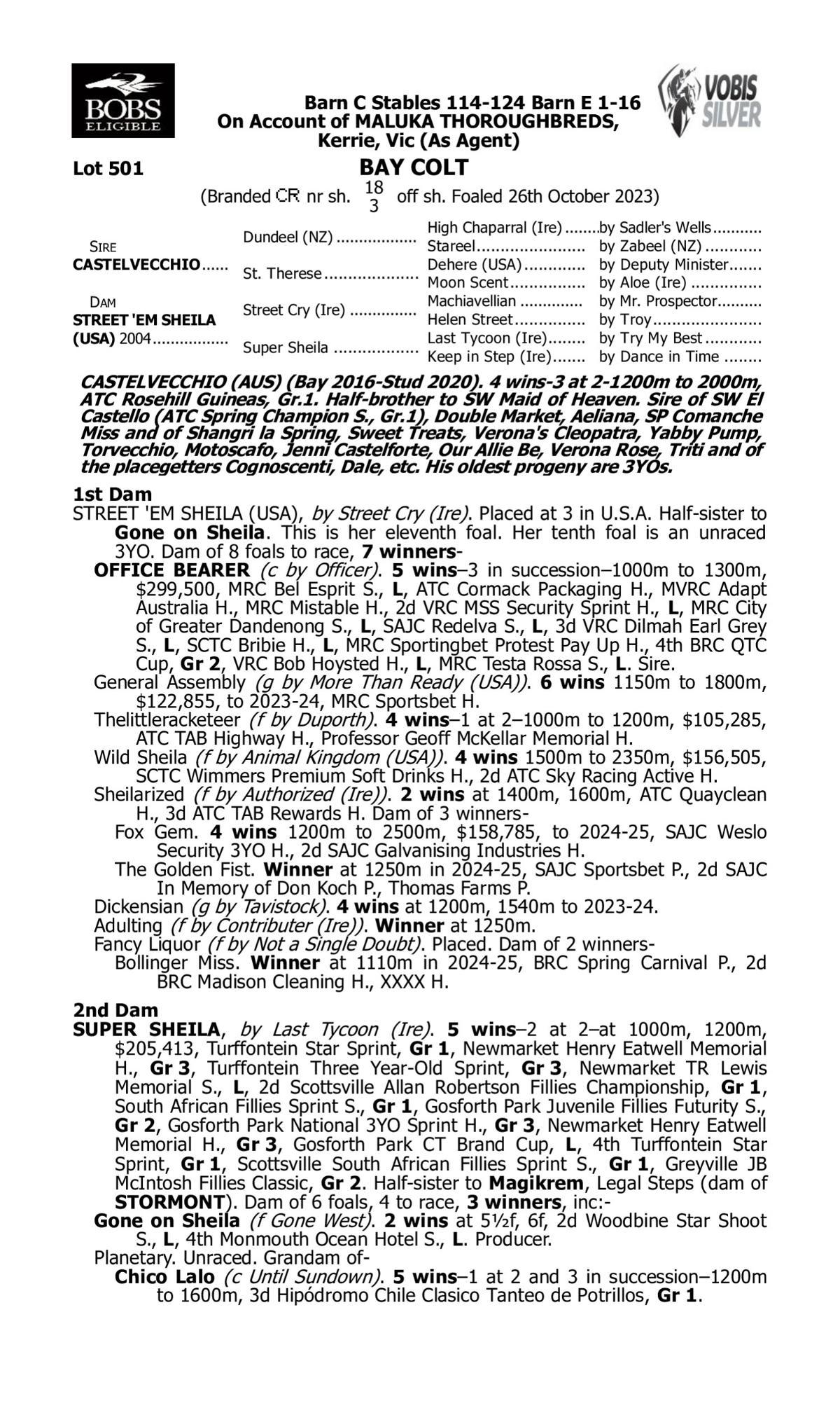 Castelvecchio x Street 'Em Sheila Colt