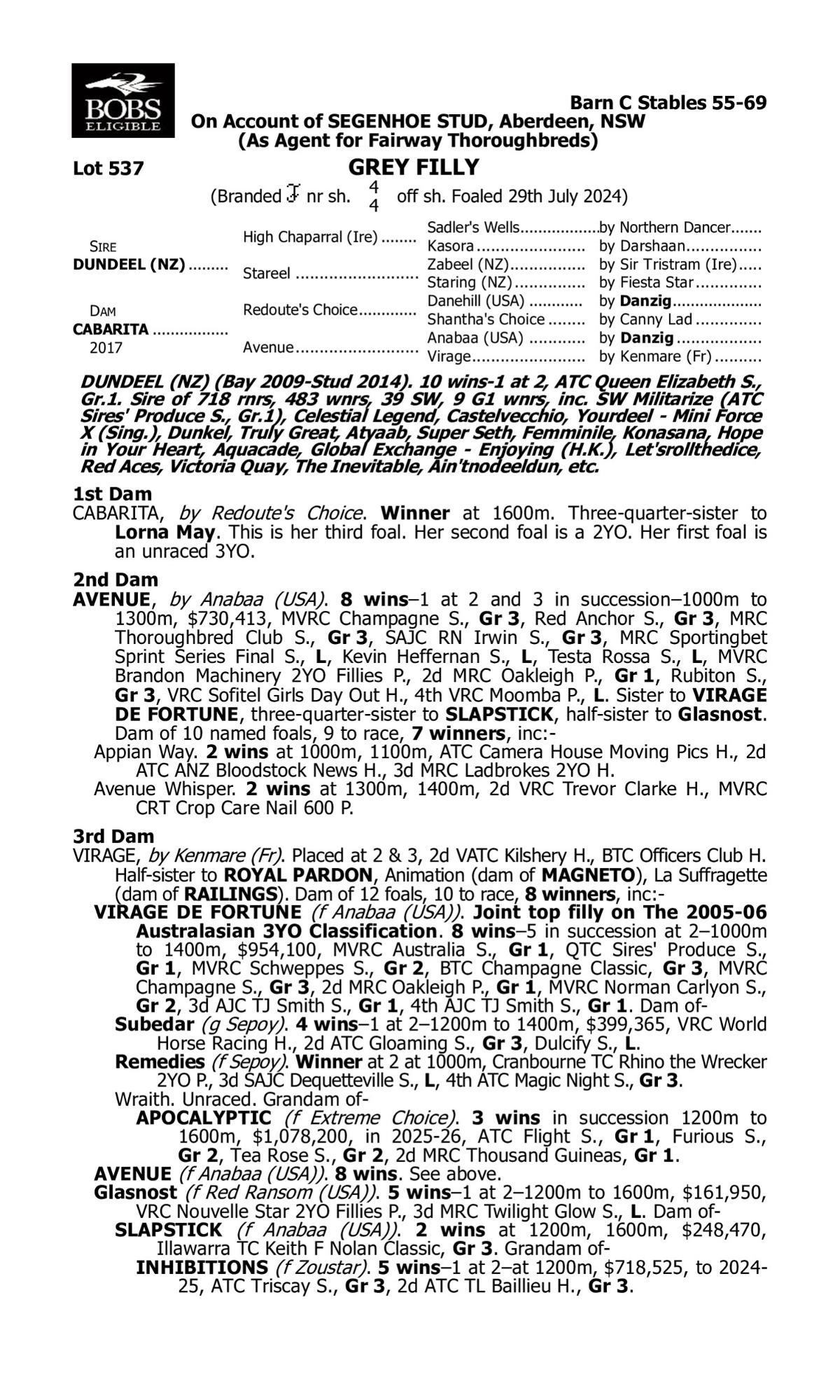 Dundeel x Cabarita 24