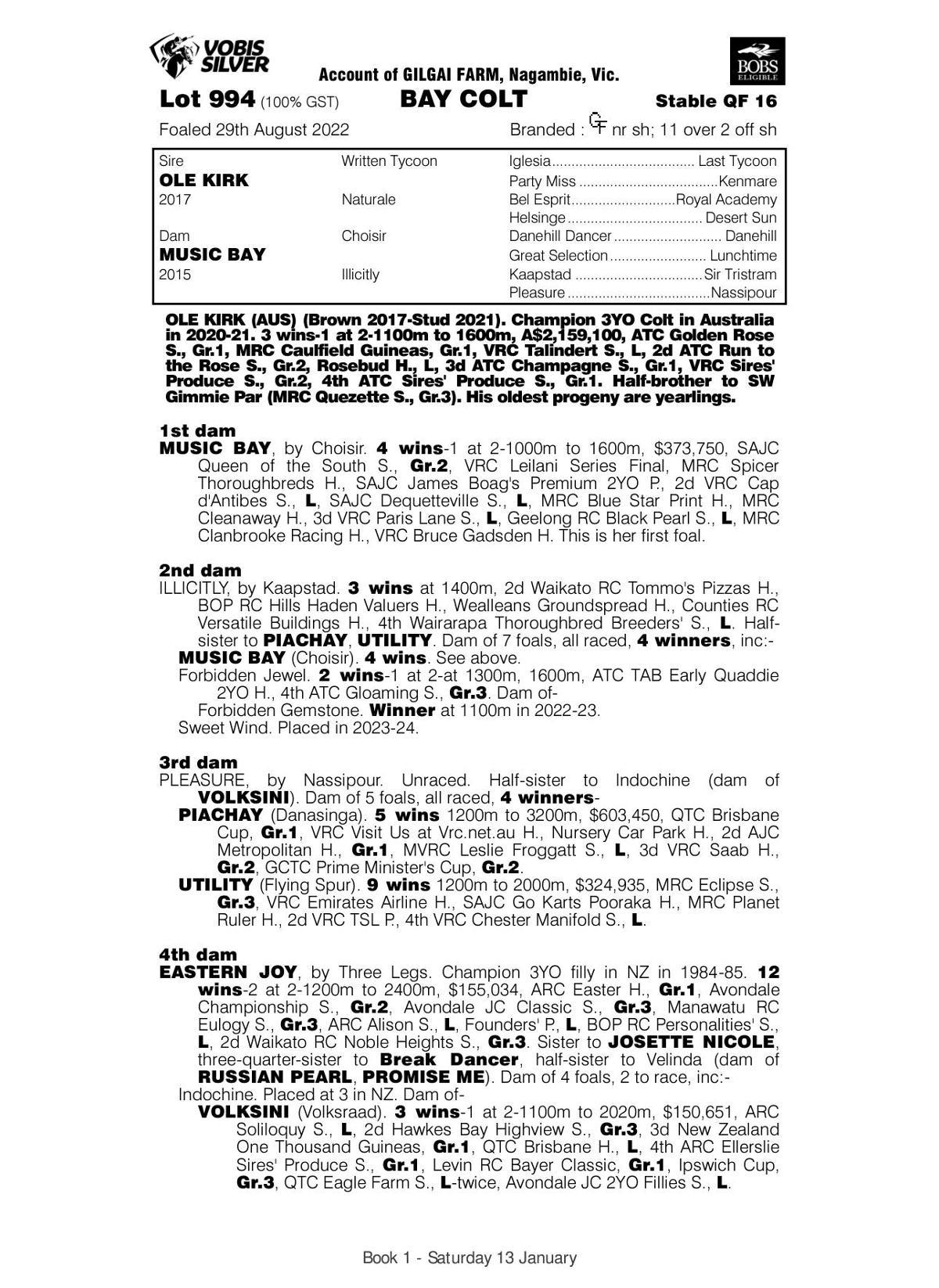 Ole Kirk x Music Bay Colt ‘22