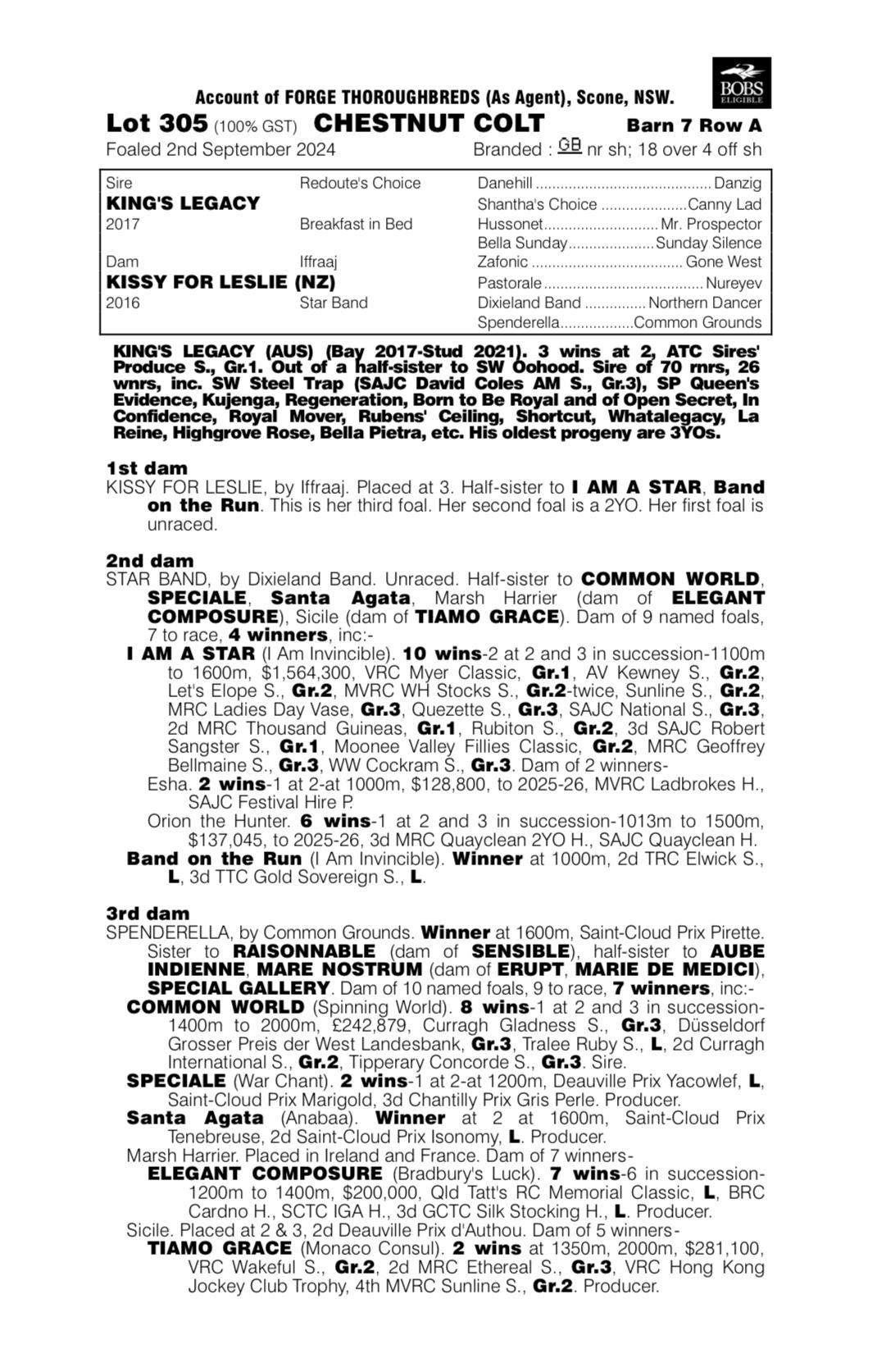 King's Legacy x Kissy For Leslie '24 Colt