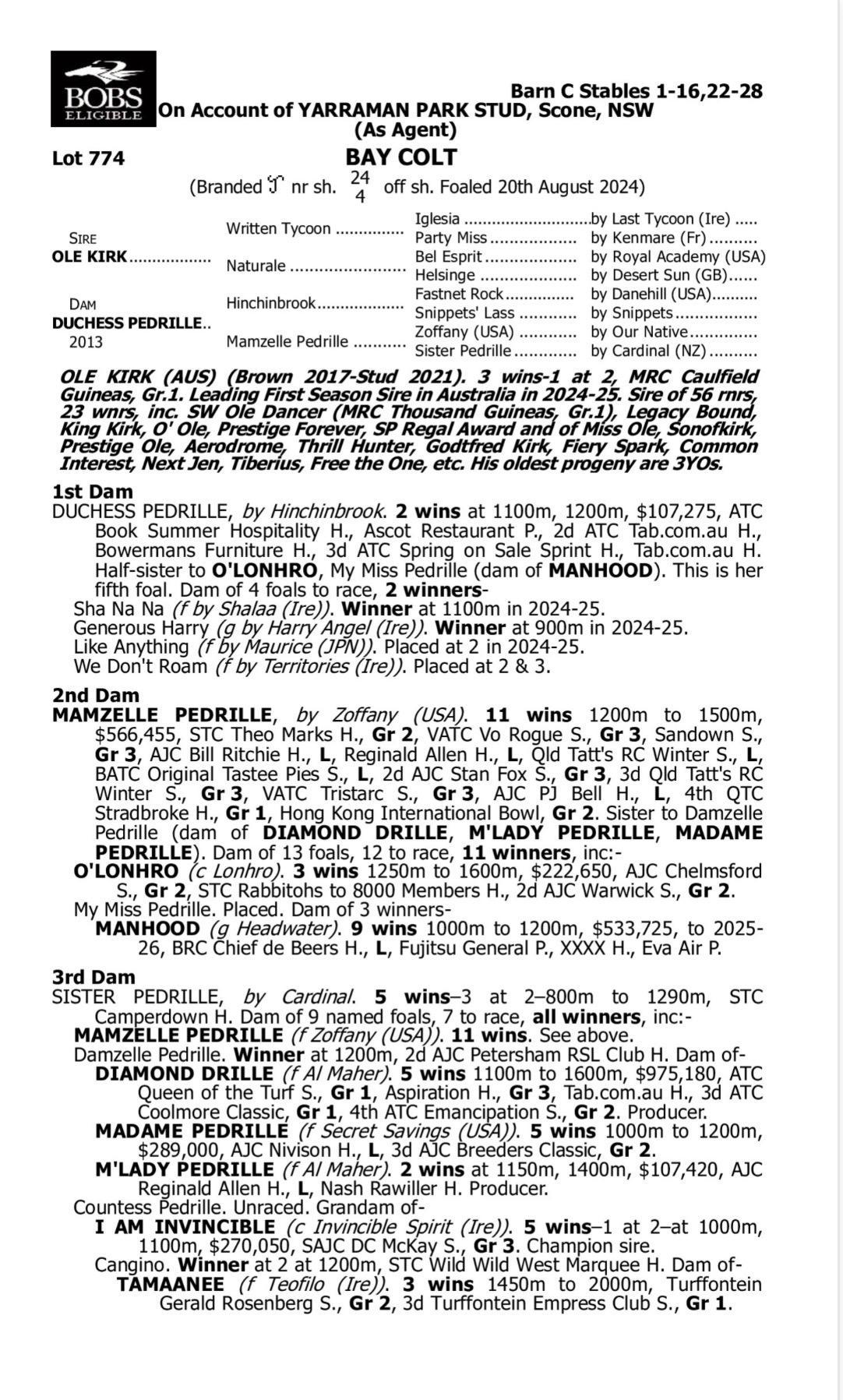 Ole Kirk x Duchess Pedrille '24
